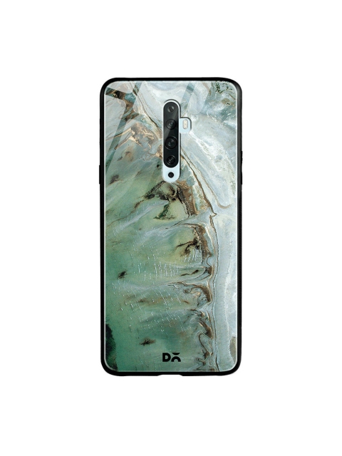 

DailyObjects Sea Green & Brown Beach Marble Oppo Reno 2Z Glass Case
