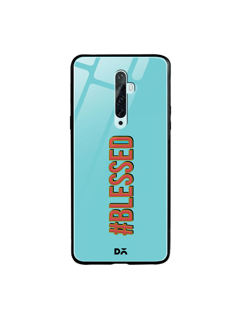 

DailyObjects Blue & Red Blessed Oppo Reno 2F Glass Mobile Cover