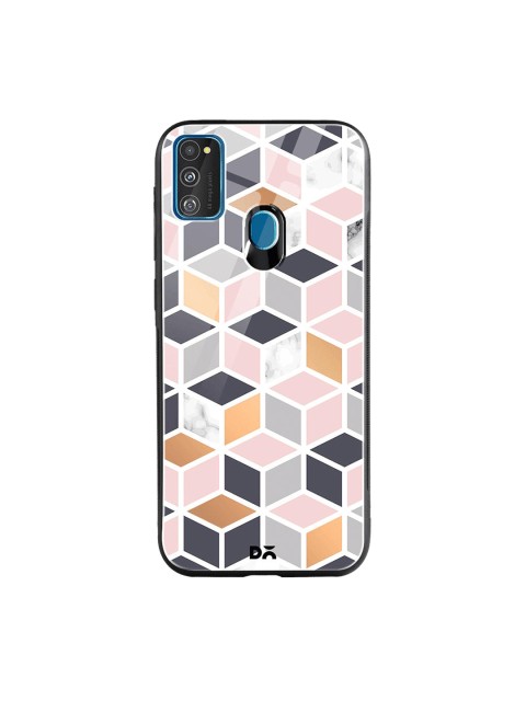 

DailyObjects Grey & Pink Marble Design 49 Samsung Galaxy M30S Glass Case
