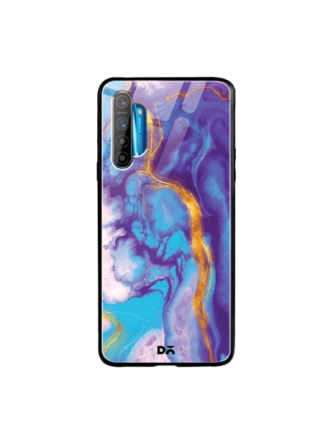 

DailyObjects Purple & Blue Marble Thunder Oppo Realme XT Glass Mobile Cover