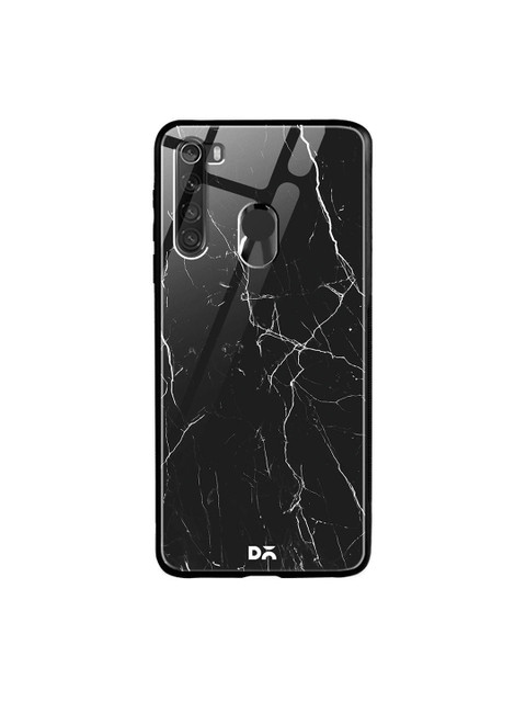 

DailyObjects Black & White Marble Xiaomi Redmi Note 8 Glass Case, Blue