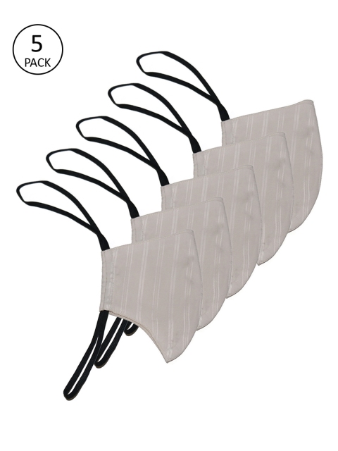 

The Vanca Unisex Beige Pack of 5 Reusable 3 Ply Outdoor Masks