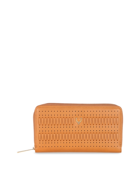 

Allen Solly Woman Brown Textured Zip Around Wallet