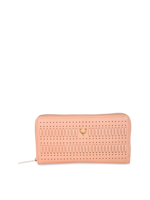 

Allen Solly Woman Women Pink Self Design Zip Around Wallet