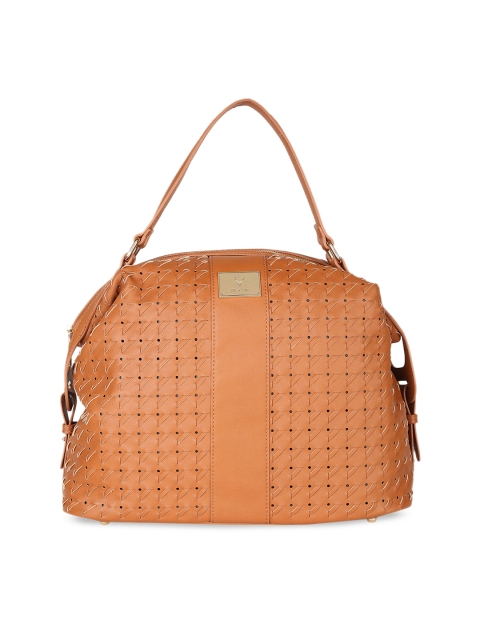 

Allen Solly Woman Brown Textured Handheld Bag