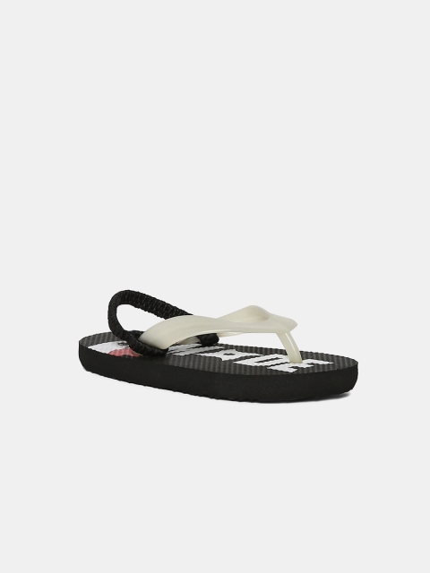 

The Childrens Place Girls Black & White Colourblocked Thong Flip Flops