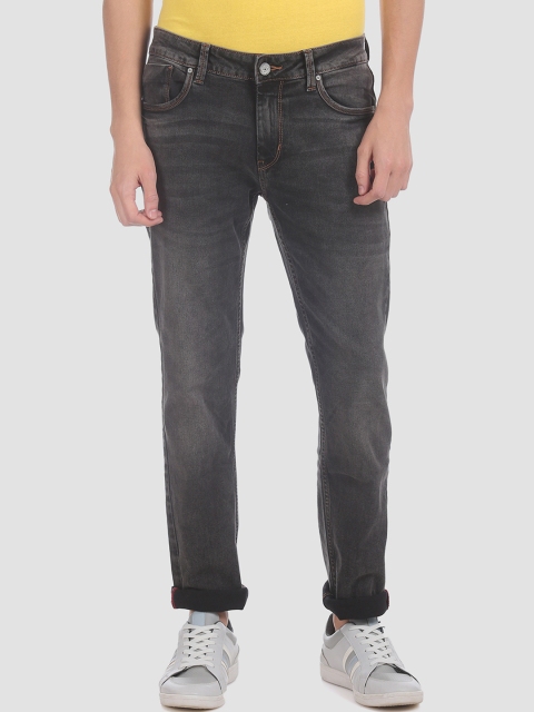 

RUF & TUF Men Grey Slim Fit Mid-Rise Clean Look Jeans