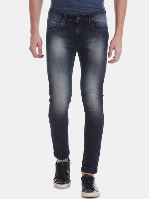 

RUF & TUF Men Blue Slim Fit Mid-Rise Clean Look Jeans