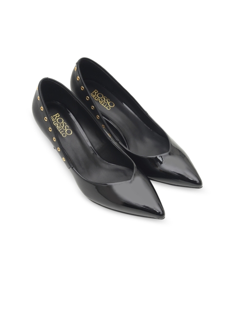 

ROSSO BRUNELLO Women Black Solid Pumps