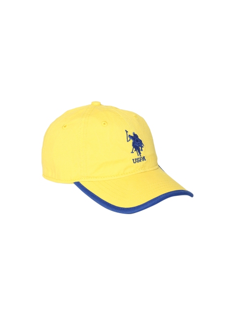 

U.S. Polo Assn. Kids Boys Yellow & Blue Brand Logo Embroidered Baseball Cap