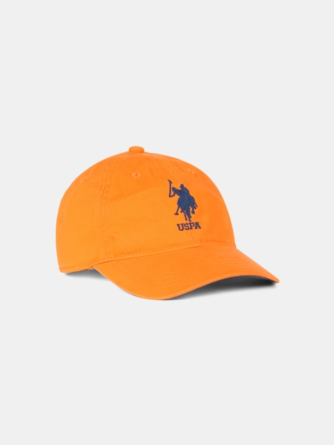

U.S. Polo Assn. Kids Boys Orange Brand Logo Embroidered Baseball Cap