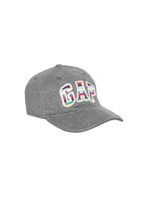 

GAP Boys Grey Brand Logo Print Baseball Cap