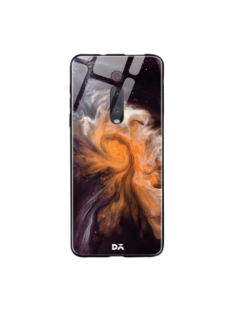 

DailyObjects Black & Orange Marble Galaxy Xiaomi Redmi K20 Pro Glass Case