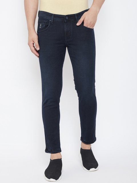 

American Archer Men Blue Tapered Fit Mid-Rise Clean Look Stretchable Jeans