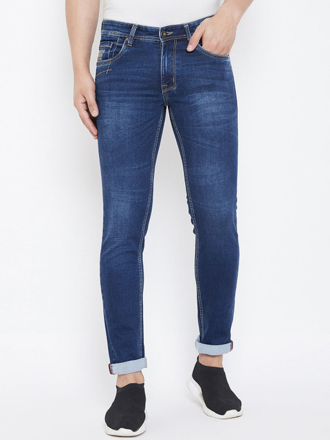 

American Archer Men Blue Skinny Fit Mid-Rise Clean Look Stretchable Jeans