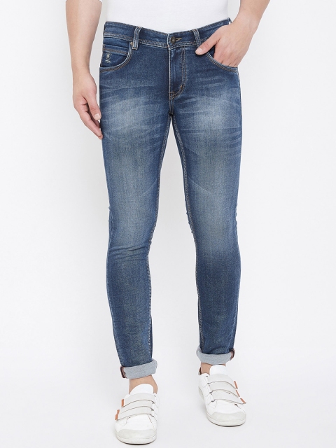 

American Archer Men Blue Smart Skinny Fit Low-Rise Clean Look Stretchable Jeans