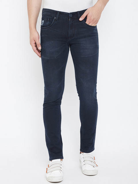 

American Archer Men Blue Smart Skinny Fit Low-Rise Clean Look Stretchable Jeans