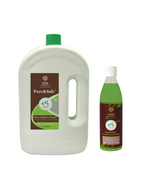 

KHADI ESSENTIALS Set of 2 Pure & Safe Instant Hand Sanitizer 1330 ml, Green