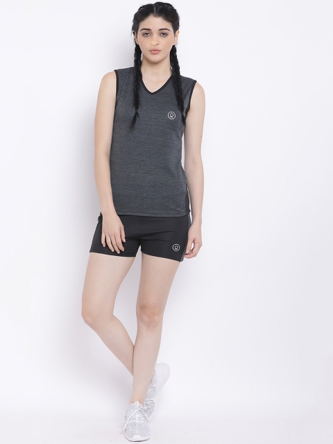 

Chkokko Women Grey Solid Top with Shorts