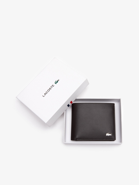 

Lacoste Men Coffee Brown Solid Two Fold Leather Wallet