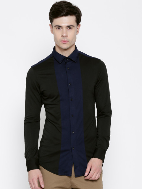 

Arrow New York Black Super-Slim Smart Casual Shirt