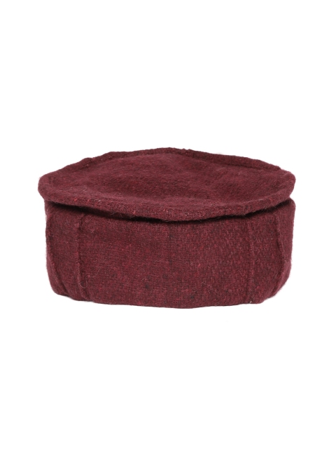 

Vastraa Fusion Unisex Maroon Woollen Afghani Pakol Cap