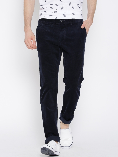 

Arrow Sport Navy Chrysler Fit Corduroy Trousers, Navy blue