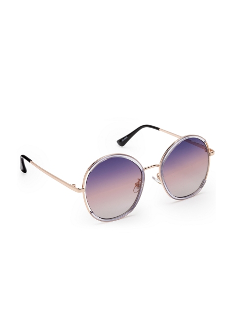 

MARC LOUIS Women Round Sunglasses, Purple