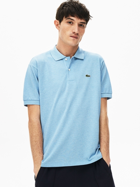 

Lacoste Men Blue Solid Polo Collar T-shirt