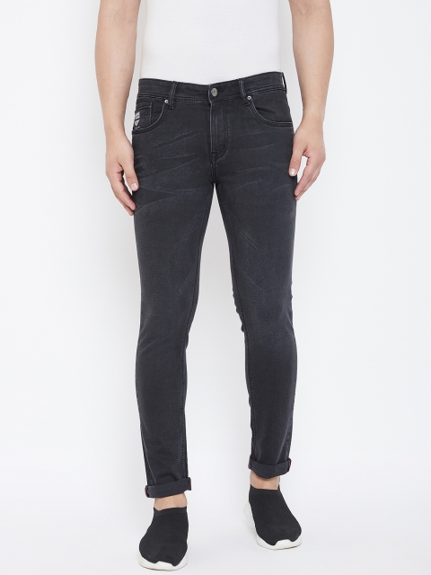 

American Archer Men Black Skinny Fit Low-Rise Clean Look Stretchable Jeans