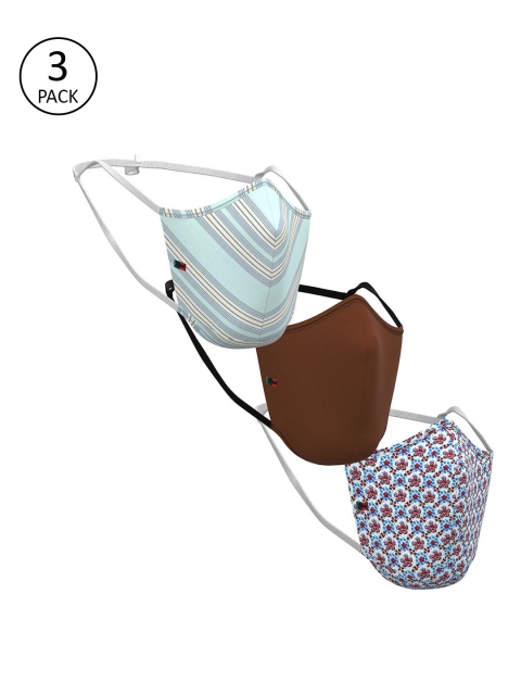 

Peter England Men Pack of 3 Assorted 3-Ply Reusable Adjustable Outdoor Masks