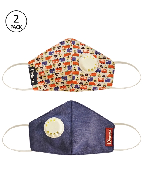 

DChica Kids Assorted Pack Of 2 2-Ply Respiratory Valve Masks