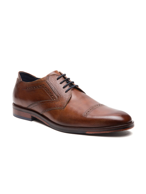 

Bugatti Men Brown Solid Leather Formal Derbys