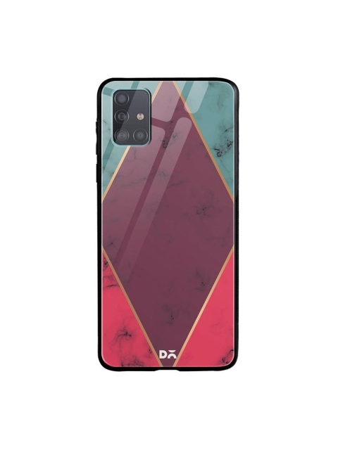 

DailyObjects Sea Green & Purple Marble Design 32 Samsung Galaxy A51 Glass Case