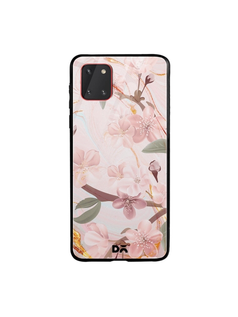 

DailyObjects Pink & Green Marble Flowers Samsung Galaxy Note 10 Lite Glass Case