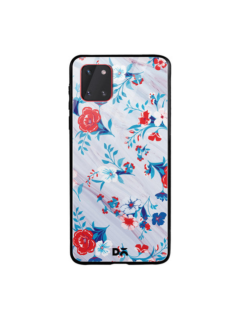

DailyObjects Grey & Blue Marble Flowers Samsung Galaxy Note 10 Lite Glass Case