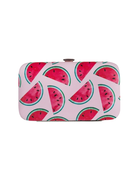

Chumbak Unisex White & Pink Watermelon Feasts Manicure Set