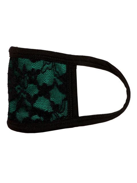 

Skidlers Women Black & Green 2-Ply Reusable Cloth Mask
