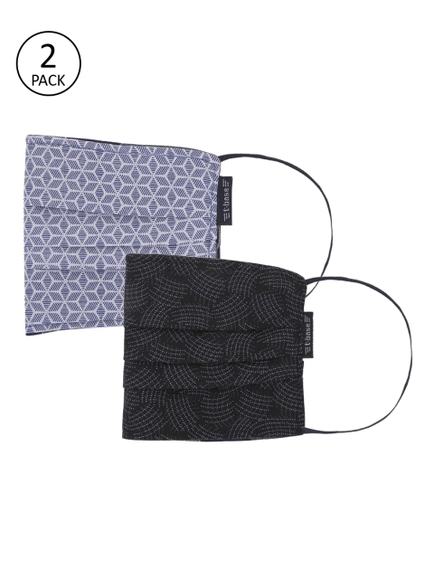 t-base Unisex 2 Pcs Assorted 2-Ply Reusable Cloth Masks