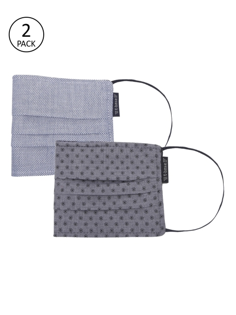 

t-base Adults Pack of 2 Assorted Reusable 2-Layers Cloth Masks