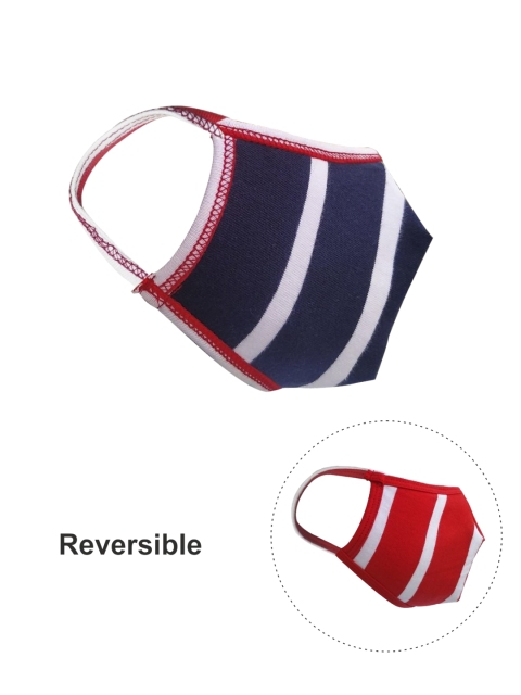 

nestroots Kids Blue 2-Ply Reusable Reversible Cloth Mask
