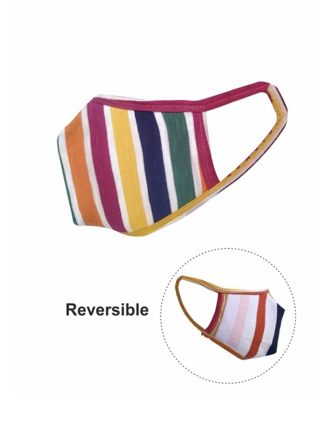 

nestroots Kids 2-Ply Reusable Reversible Cloth Mask, Multi