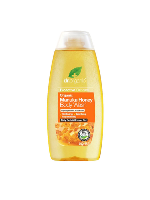 

dr.organic Unisex Manuka Honey Body Wash, 250ml, Yellow