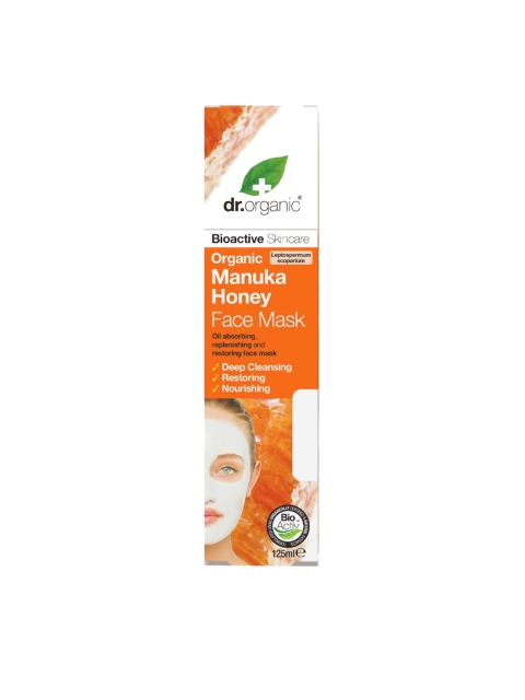 

dr.organic Unisex Manuka Honey Face Mask 125ml, Orange