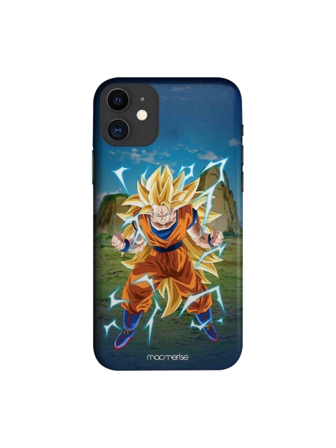 

macmerise Blue & Orange SSJ3 Goku Printed iPhone 11 Case