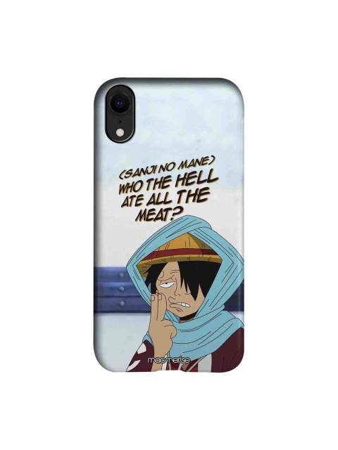 

macmerise Blue & Beige Sanji D Luffy iPhone XR Mobile Case