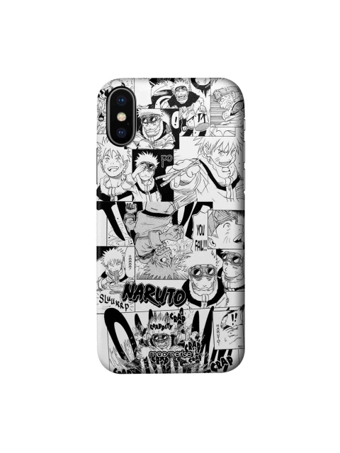 

macmerise Black & White Naruto Collage Printed iPhone X case