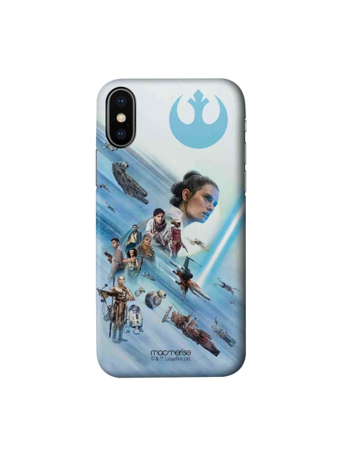 

macmerise Blue & Beige Resistance Reborn Printed iPhone X Case