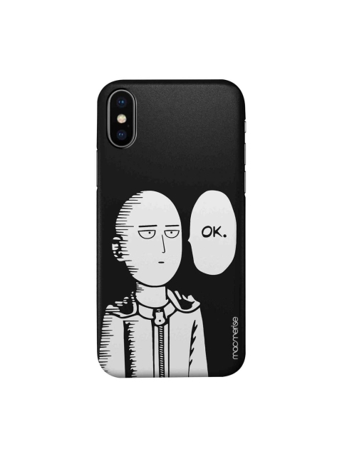 

macmerise Black & White Saitama Not Impressed iPhone X Case