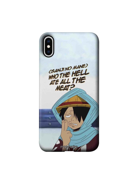 

macmerise Blue & Beige Sanji D Luffy Printed iPhone XS Max Case
